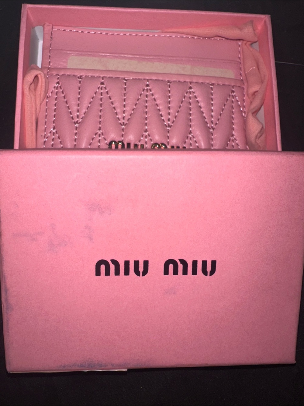 Pink card holder